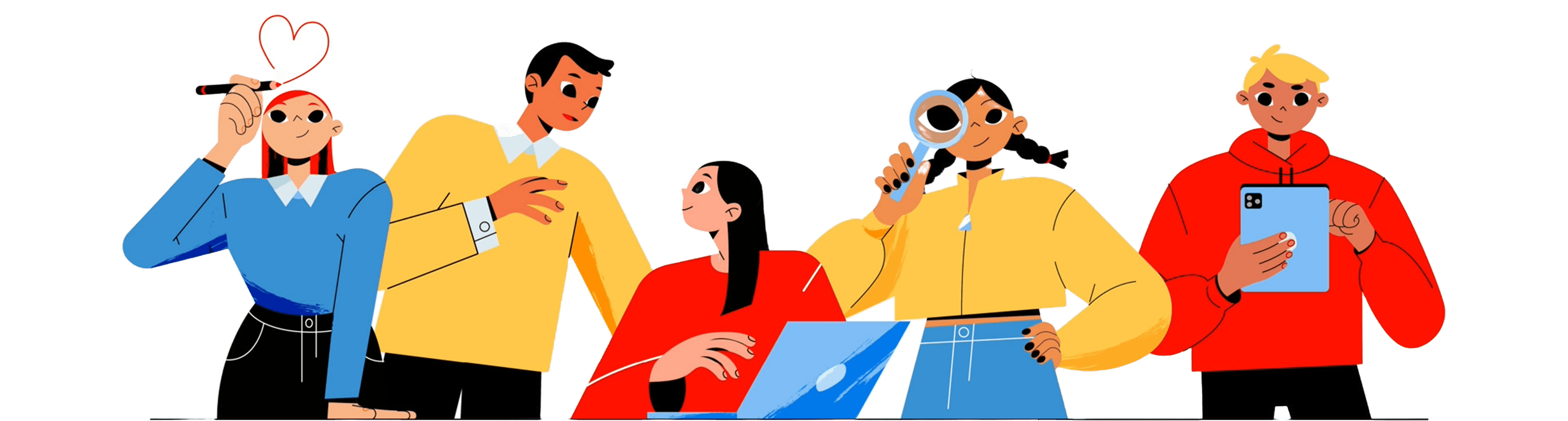 looking job illustration